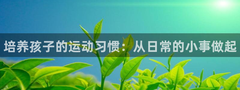 尊龙官网下载平台注册要钱吗安全吗：培养孩子的运动习惯：从日常