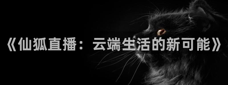 柠檬足球现场直播：《仙狐直播：云端生活的新可能》